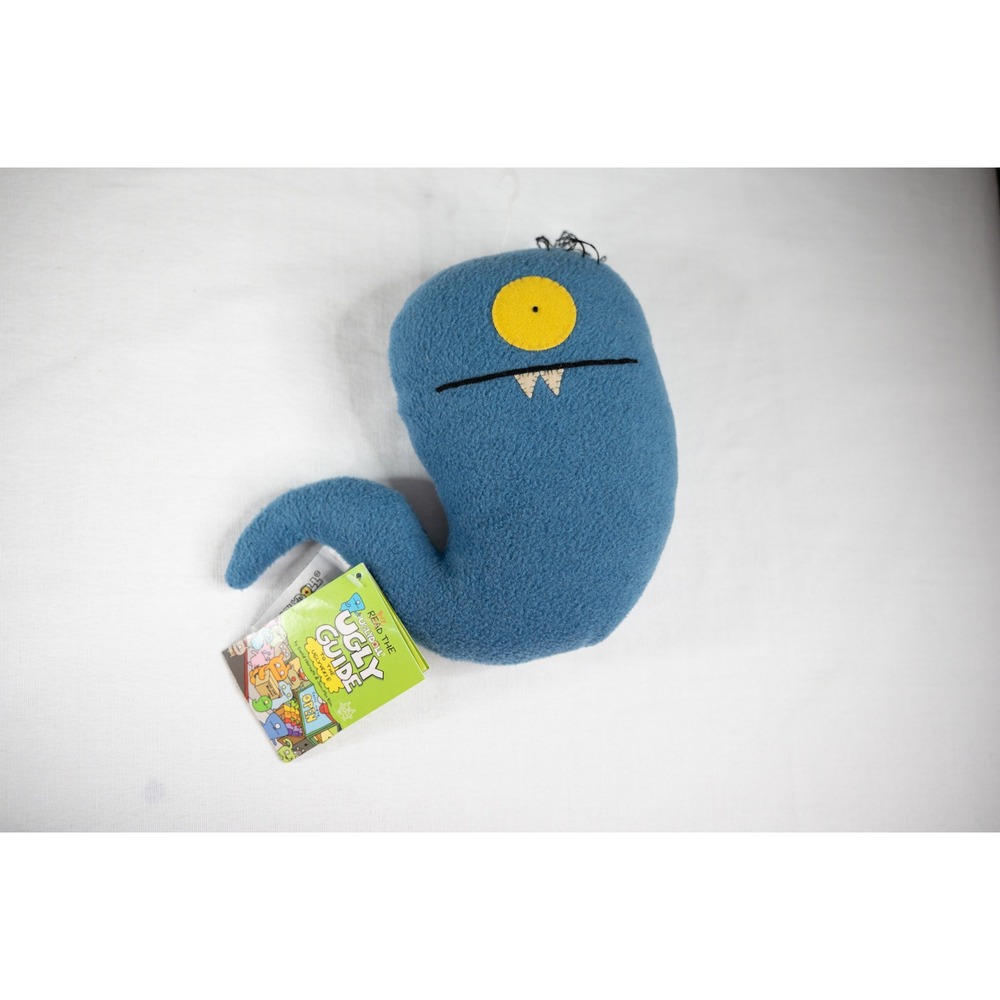 2004 Uglydoll uglyworm Plush Toy Blue New With Tags Collectible Monster Monster